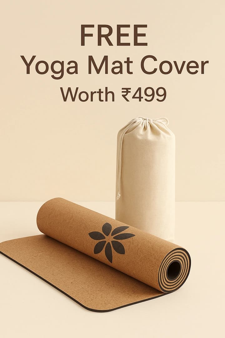 The All-Natural Yoga Mat: Cork Surface, Rubber Base With Yoga Mat Cover alternate image